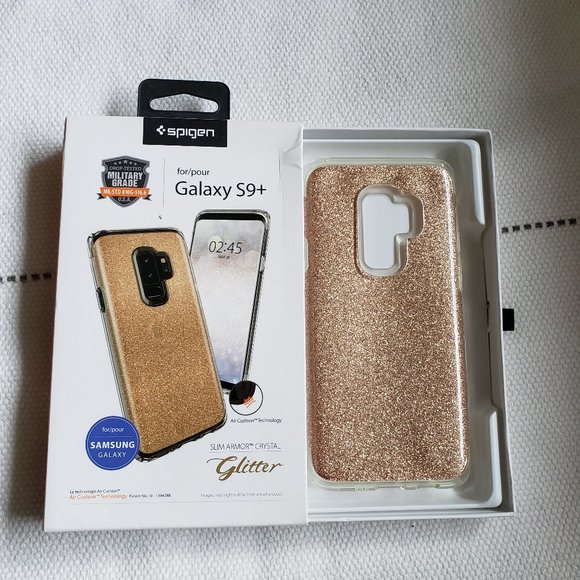 Spigen Samsung Galaxy S9+ Plus Gold Quartz Case - Picture 1 of 2